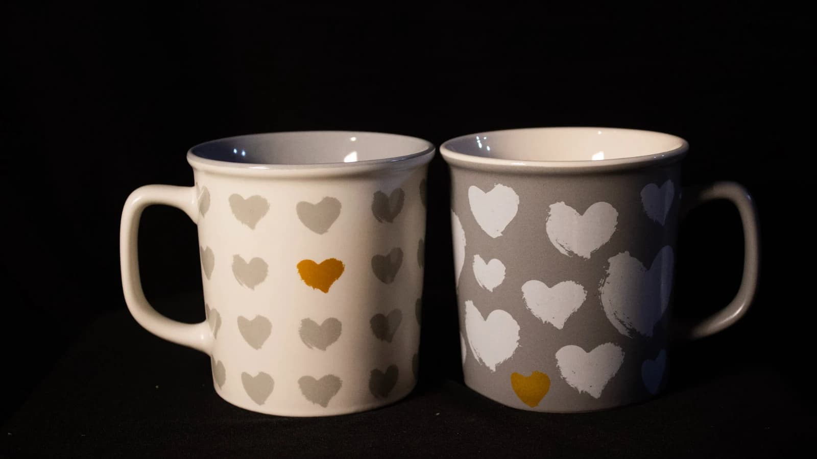 Golden Heart Duo Mug Set