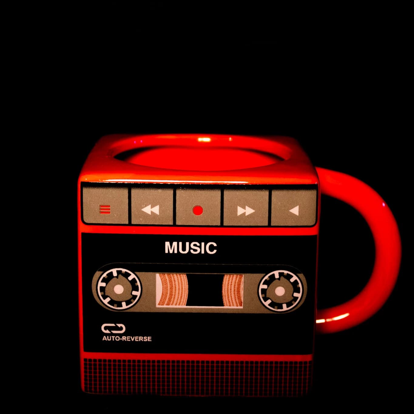 Retro Beat Mug Style Pen Pot